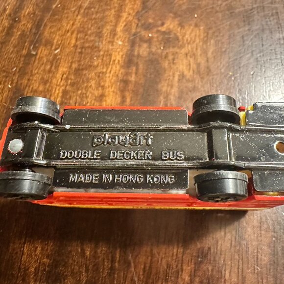 Vintage Playart Die-Cast Metal "Fastwheels" Double Decker Bus 93 Oxford - Picture 5 of 5